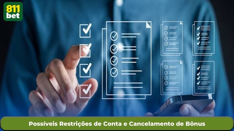 Possíveis Restrições de Conta e Cancelamento de Bônus